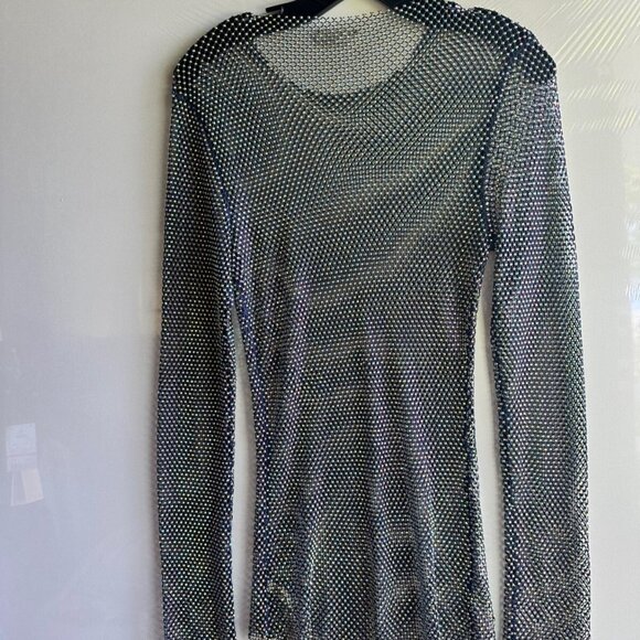 NWOT Free People x Intimately WOMEN'S TOP S XS Filter Finish Sheer stone Mesh - Picture 6 of 6